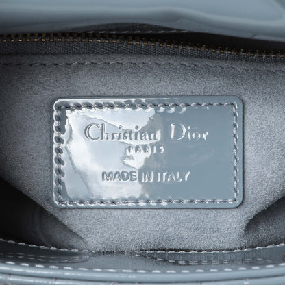 Exclusive Christian Dior Cannage Patent Mini Lady Dior — Detail View