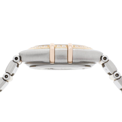 Exclusive Omega Stainless Steel 18K Rose Gold Diamond Constellation 1360.75.00 — Back View