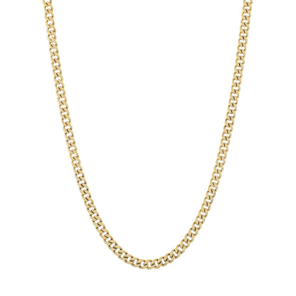 Exclusive 10K Yellow Gold Curb Chain — Front View