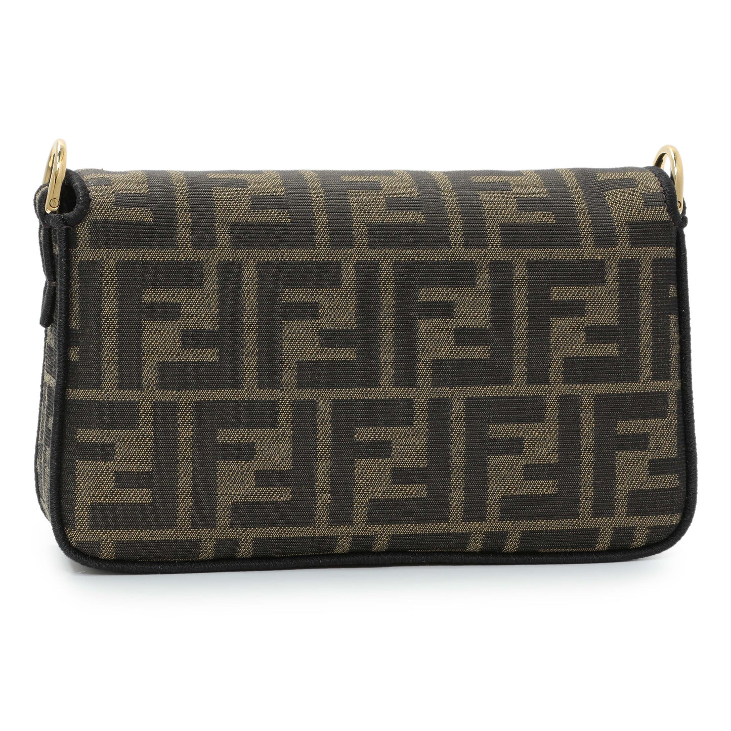Exclusive Fendi Fabric Jacquard FF 1974 Mini Baguette — Side View