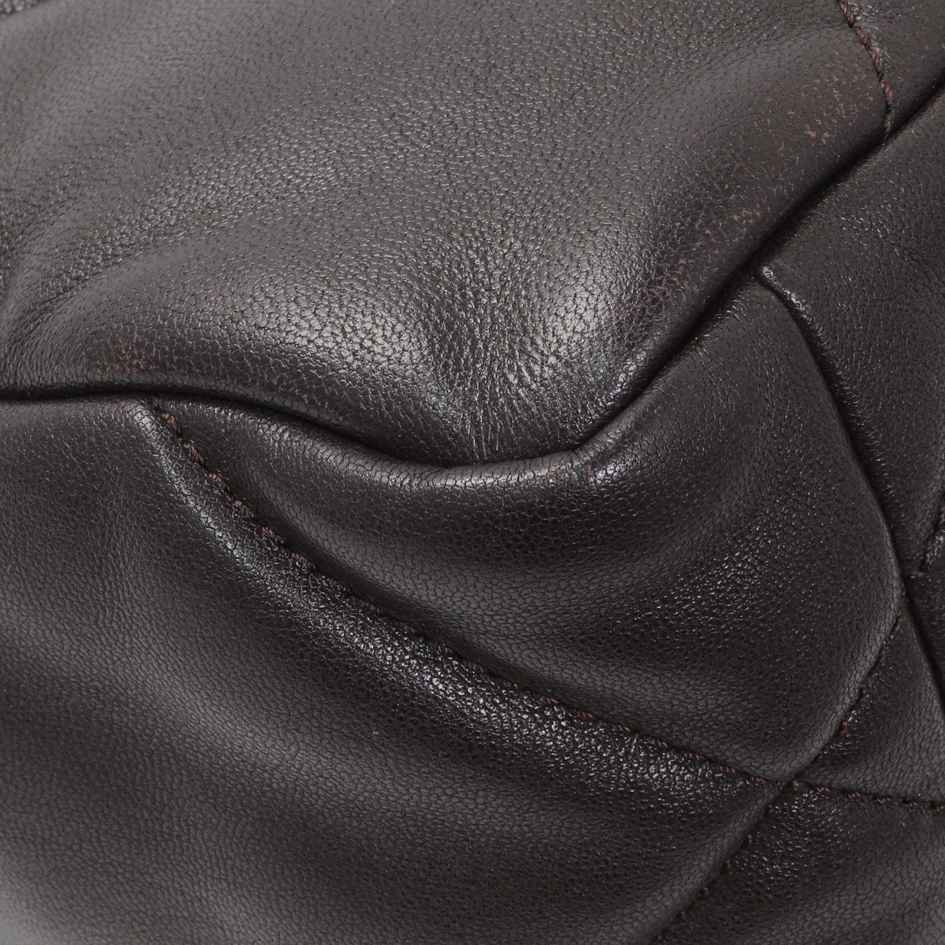 Exclusive Chanel Brown Quilted Lambskin Medium Chanel 19 Flap — Alternate View 7