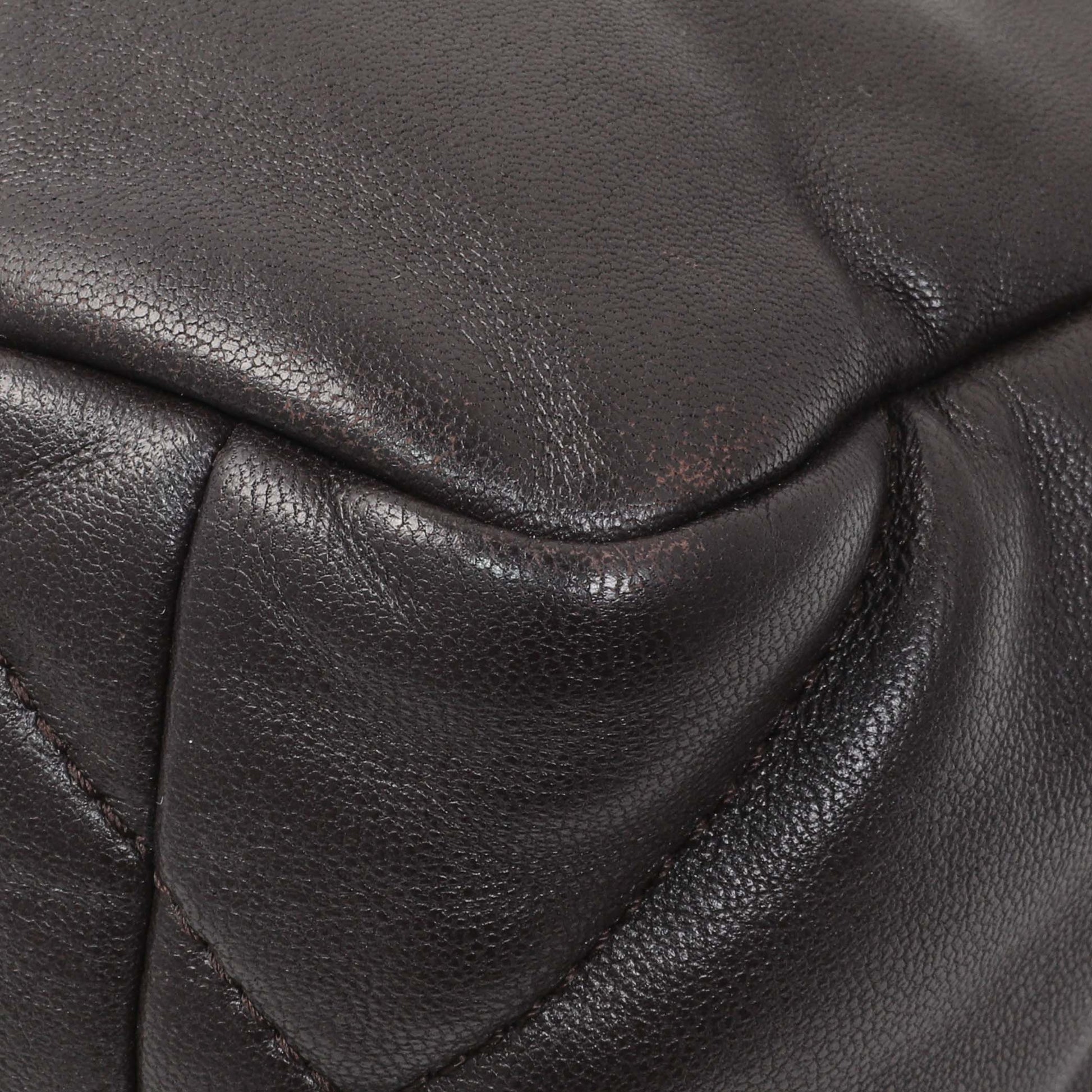 Exclusive Chanel Brown Quilted Lambskin Medium Chanel 19 Flap — Alternate View 8