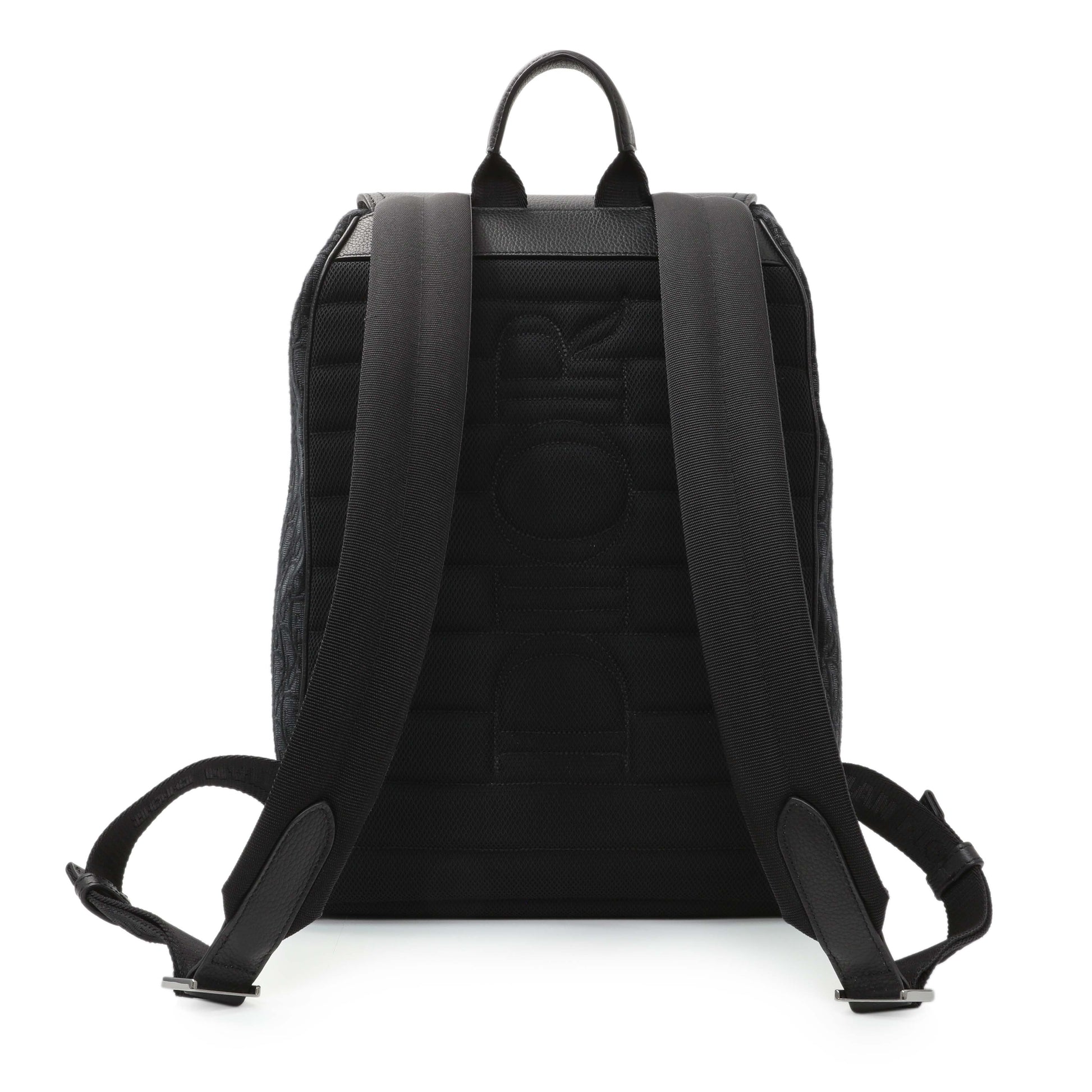 Exclusive Christian Dior Black Oblique Saddle Backpack — Side View