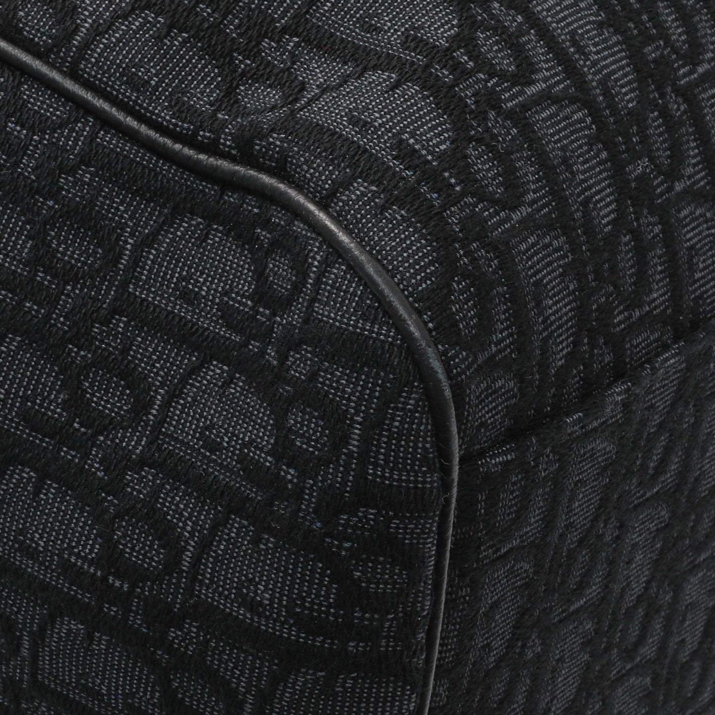 Exclusive Christian Dior Black Oblique Saddle Backpack — Top View