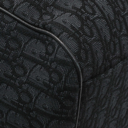 Exclusive Christian Dior Black Oblique Saddle Backpack — Top View