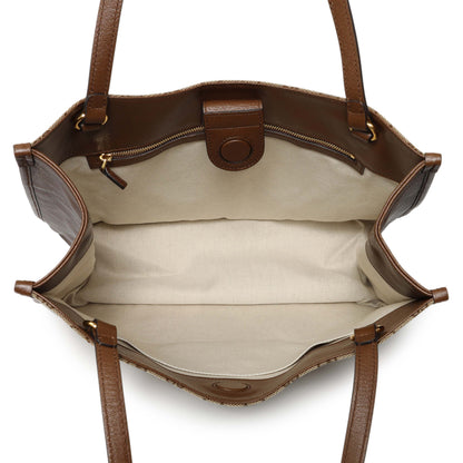 Exclusive Gucci Monogram Horsebit 1955 Tote Bag — Top View