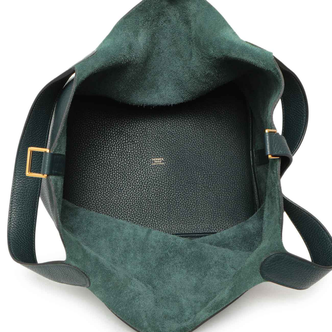 Exclusive Hermes Vert Cypress Clemence Picotin Lock 26 — Alternate View 8