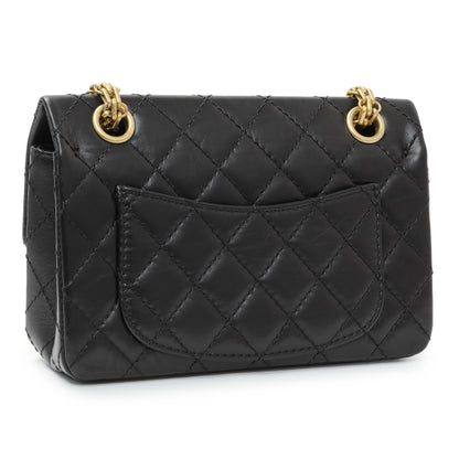 Exclusive Chanel Black Quilted Aged Calfskin 2.55 Reissue Flap 224 — Side View