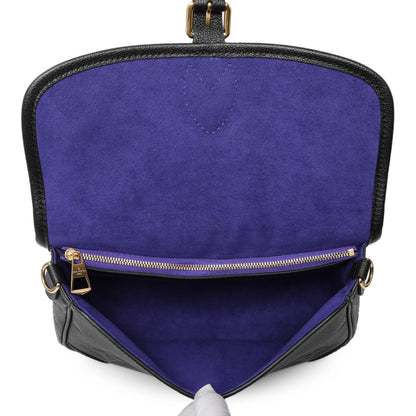 Exclusive Louis Vuitton Black Empreinte Monogram Giant Diane — Top View