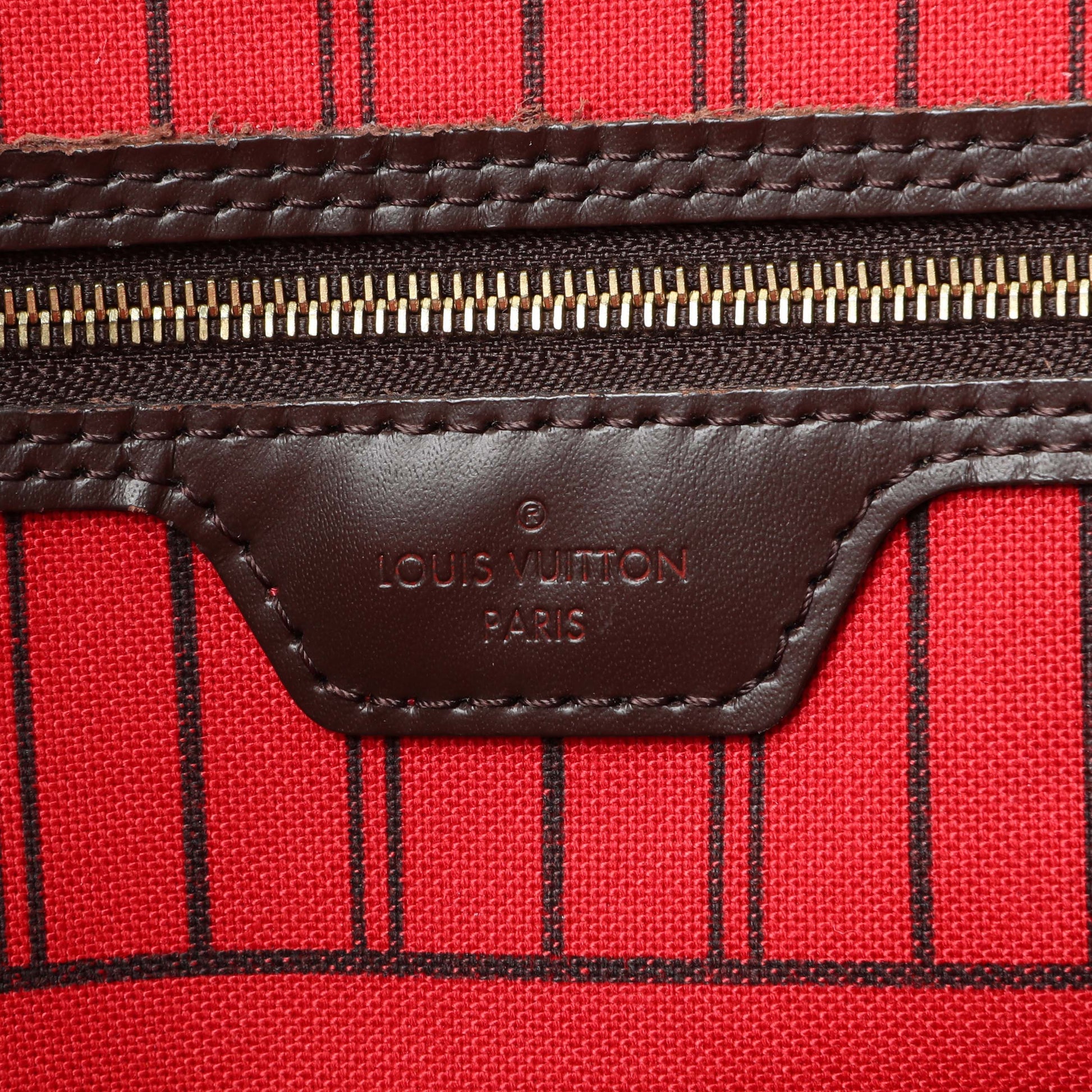 Exclusive Louis Vuitton Damier Ebene Neverfull MM — Alternate View 9