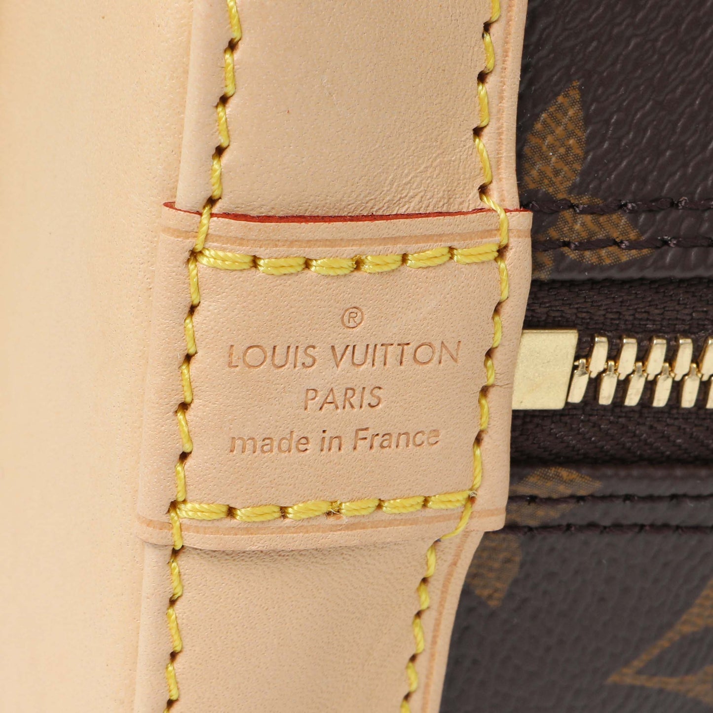 Exclusive Louis Vuitton Monogram Alma BB — Detail View
