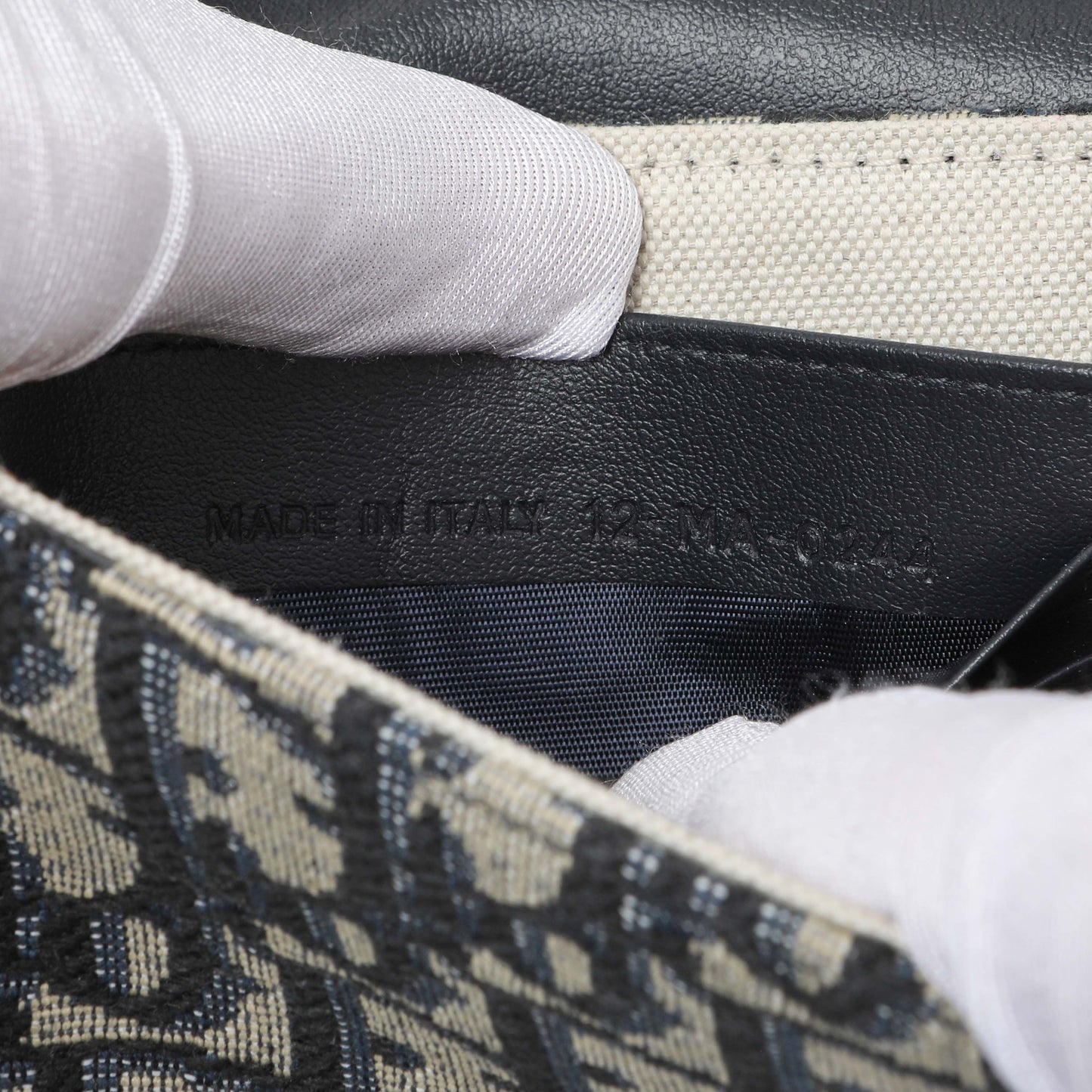 Exclusive Christian Dior Oblique Saddle Pouch with Chain — Lifestyle View