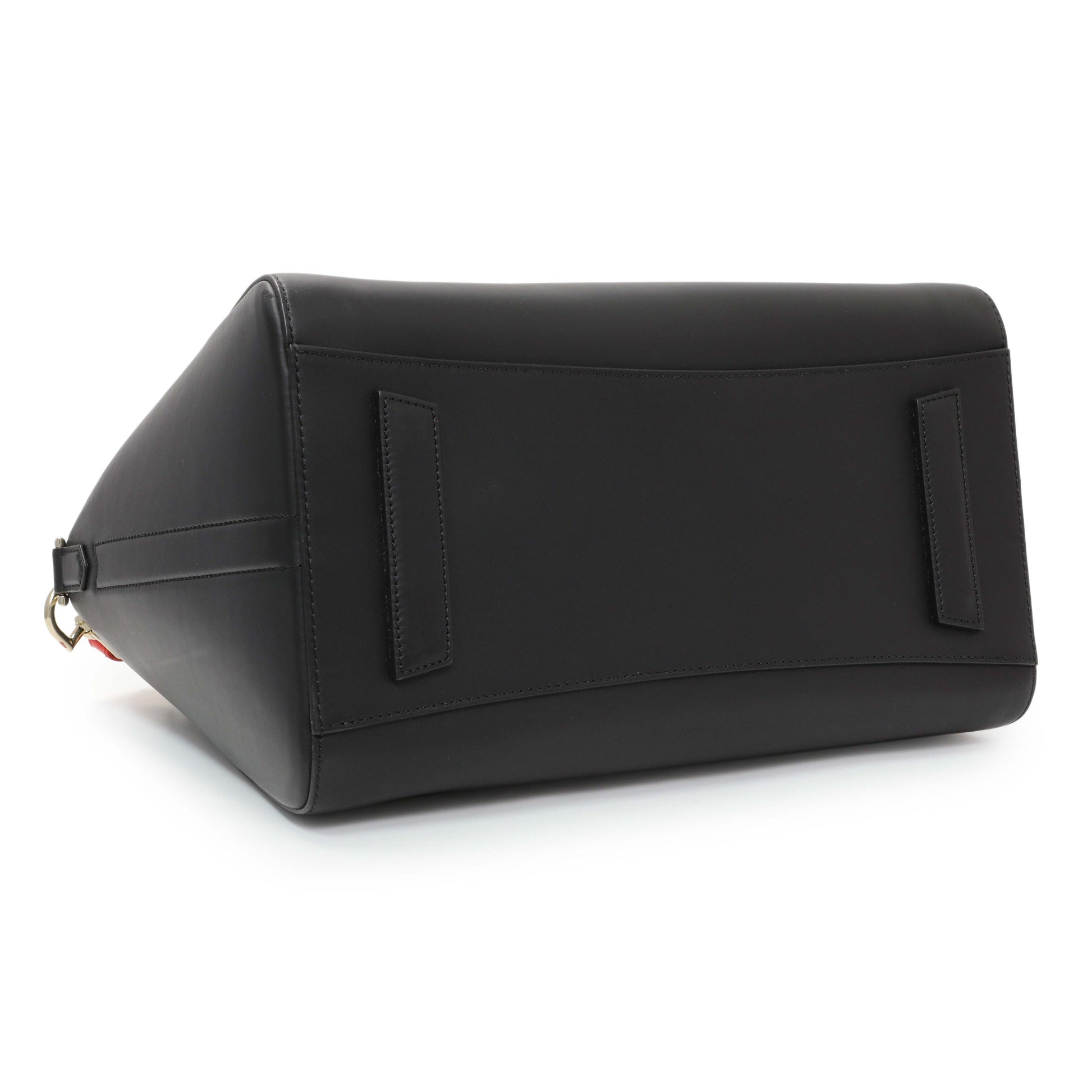 Exclusive Givenchy Black Red Calfskin Medium Antigona Tote — Back View