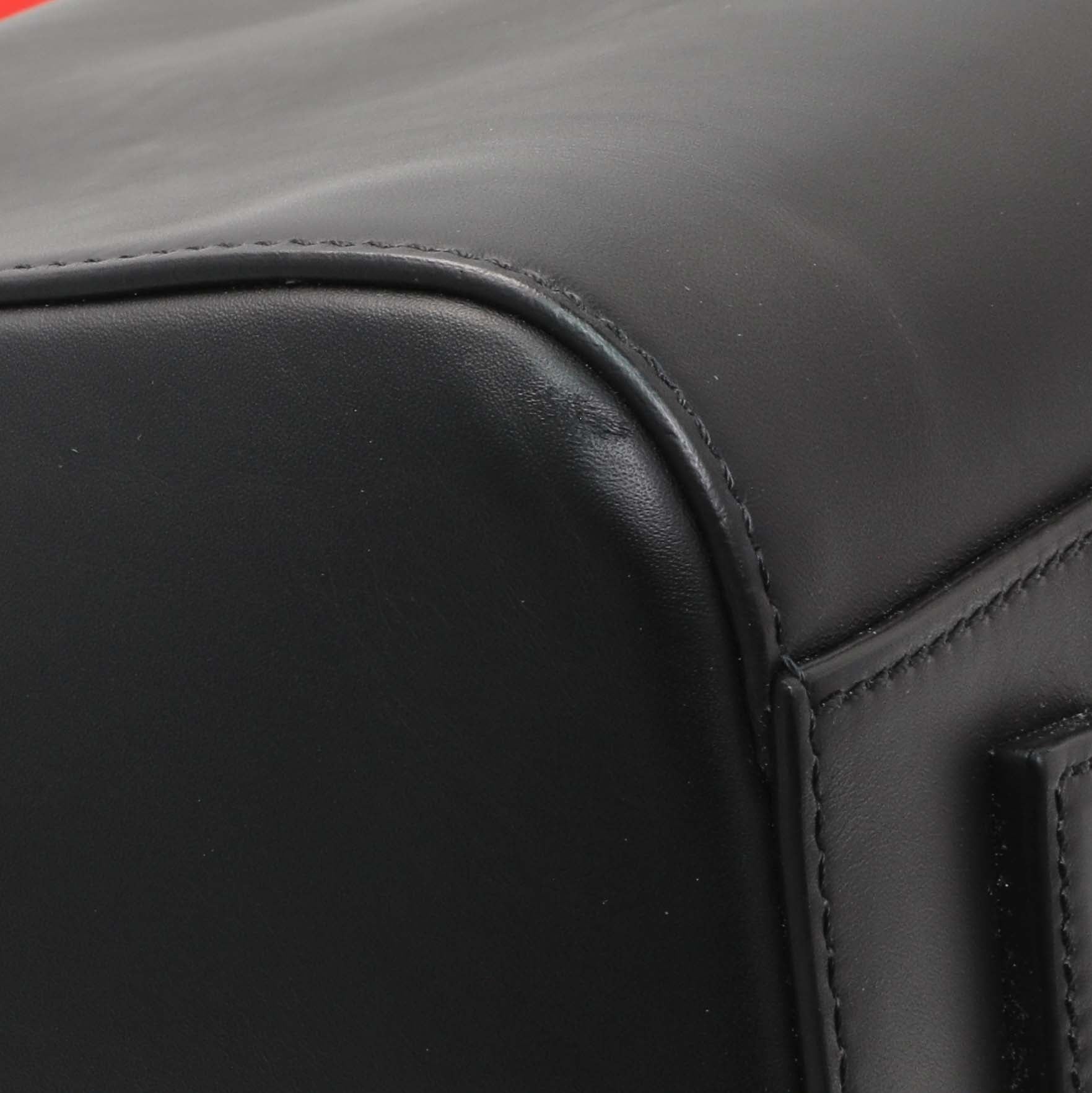 Exclusive Givenchy Black Red Calfskin Medium Antigona Tote — Top View