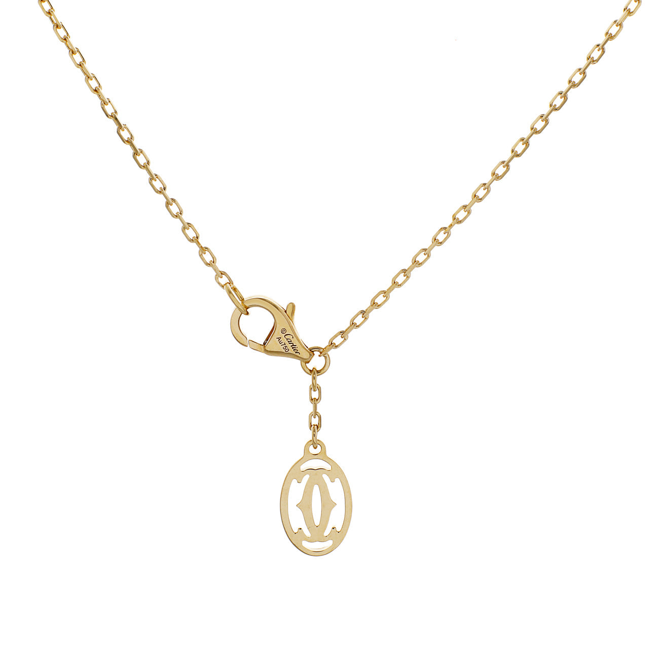 Exclusive Cartier 18K Yellow Gold Chain — Side View