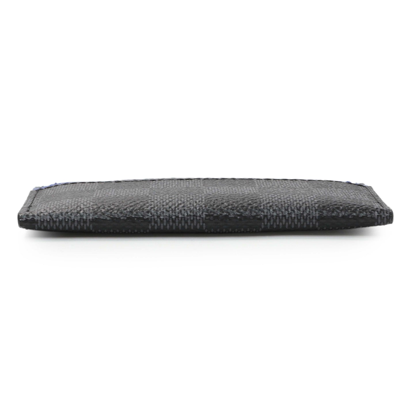 Exclusive Louis Vuitton Damier Graphite Double Card Holder — Back View