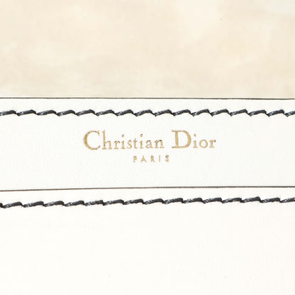 Exclusive Christian Dior White Calfskin J'Adior Chain Flap Bag — Detail View