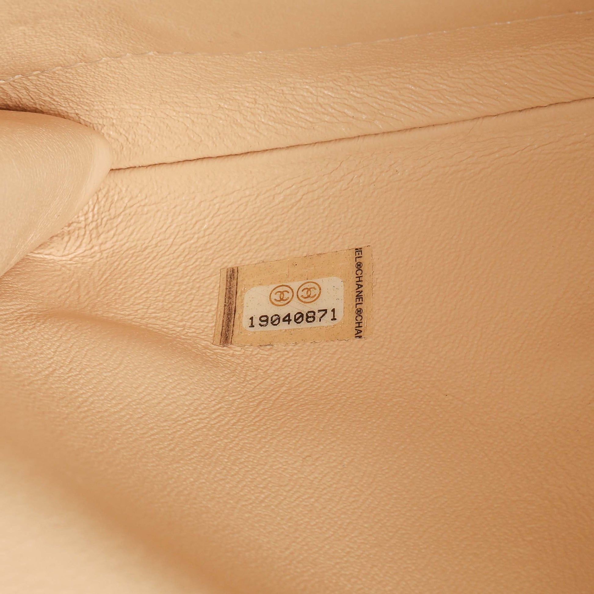 Exclusive Chanel Beige Quilted Caviar Clutch With Chain Flap — Alternate View 7