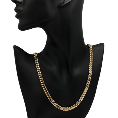 Exclusive 10K Yellow Gold Italian Curb Chain — Back View