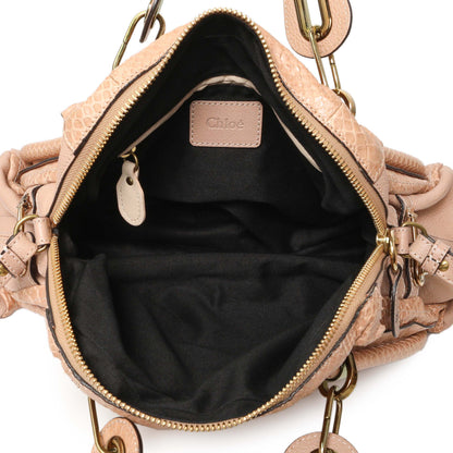 Exclusive Chloe Nude Python Medium Paraty — Alternate View 8