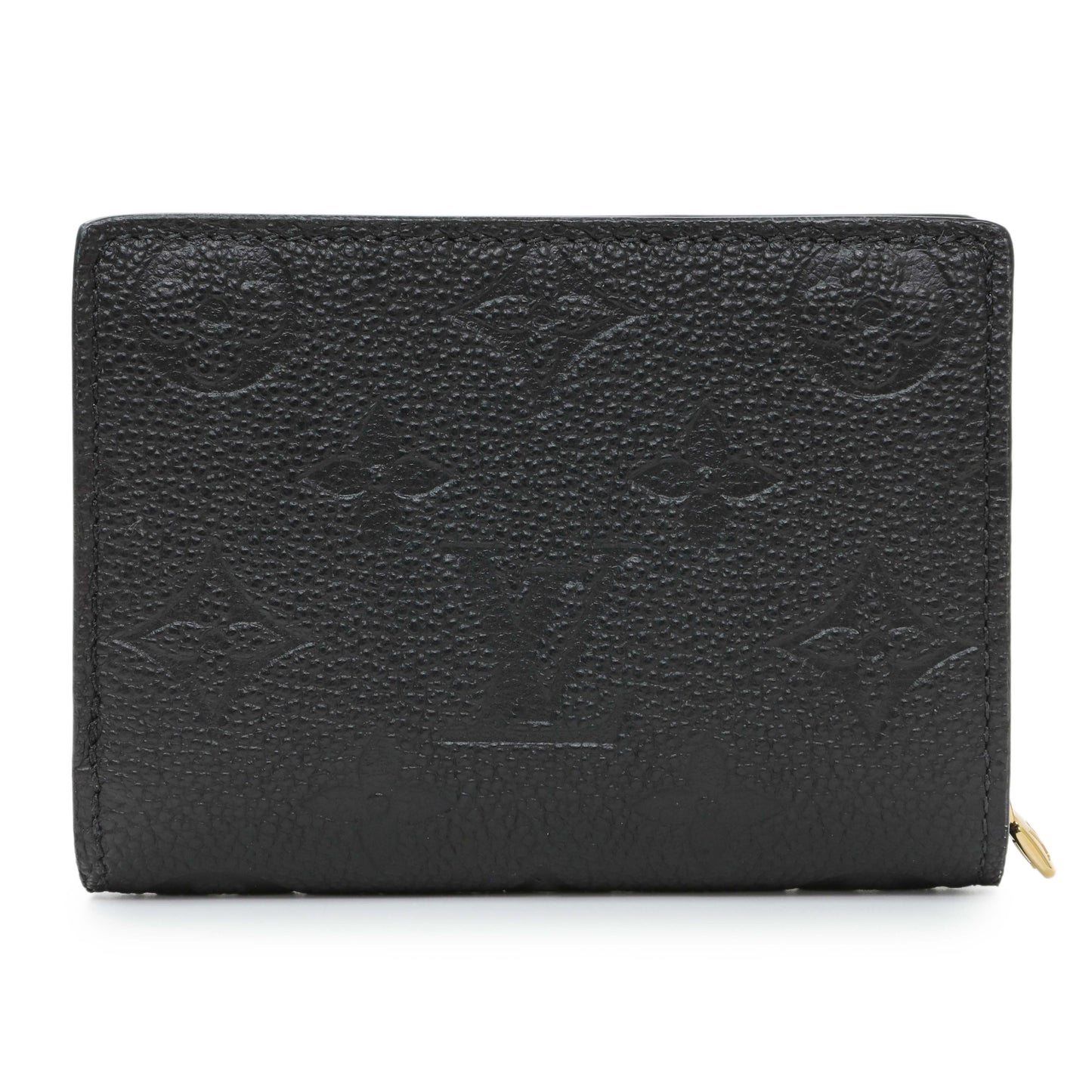 Exclusive Louis Vuitton Black Empreinte Clea Wallet — Front View