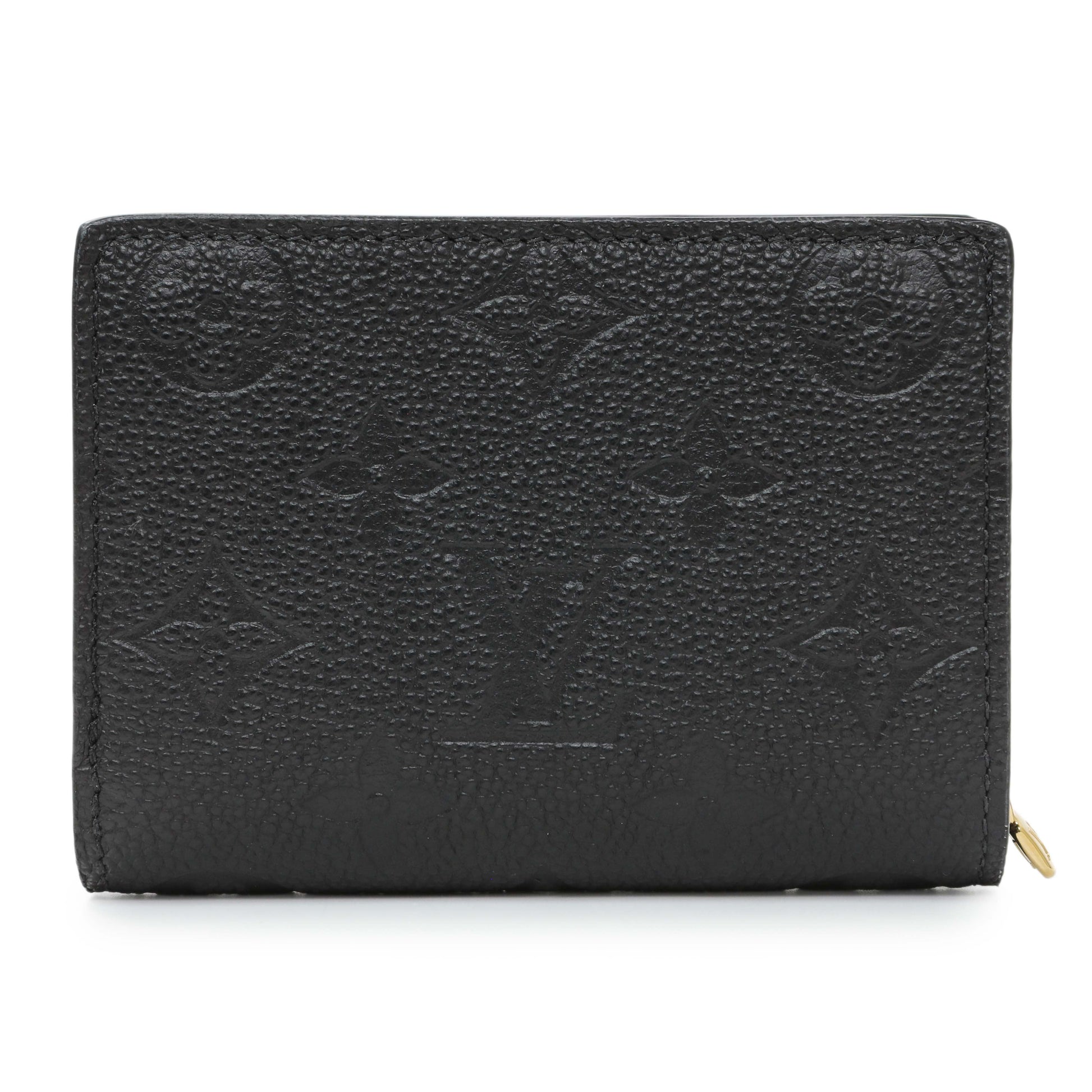 Exclusive Louis Vuitton Black Empreinte Clea Wallet — Front View