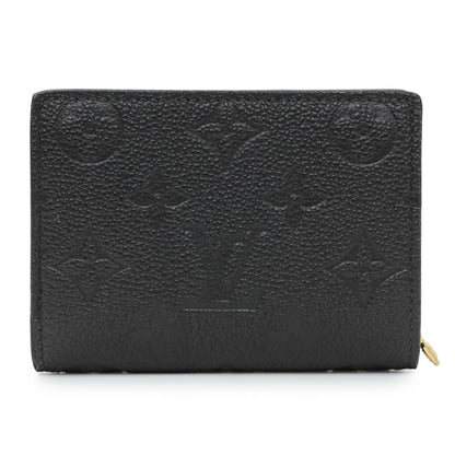 Exclusive Louis Vuitton Black Empreinte Clea Wallet — Front View