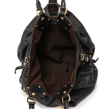 Exclusive Louis Vuitton Black Monogram Mahina L — Top View