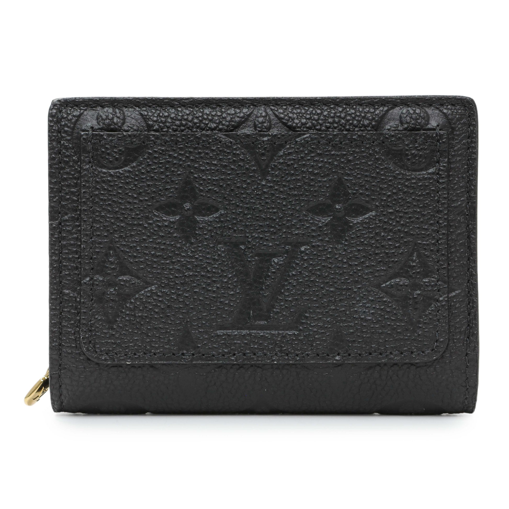 Exclusive Louis Vuitton Black Empreinte Clea Wallet — Side View