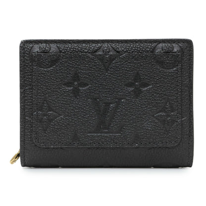 Exclusive Louis Vuitton Black Empreinte Clea Wallet — Side View