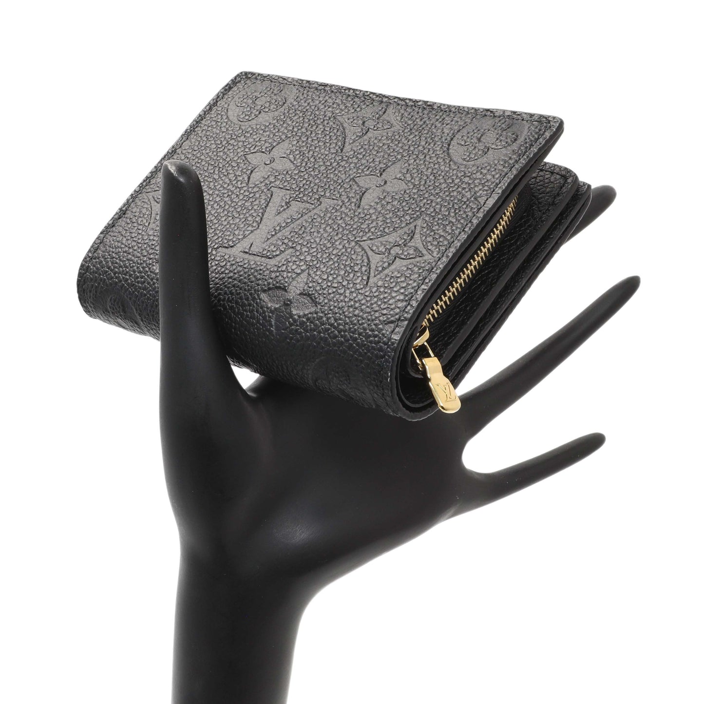 Exclusive Louis Vuitton Black Empreinte Clea Wallet — Lifestyle View