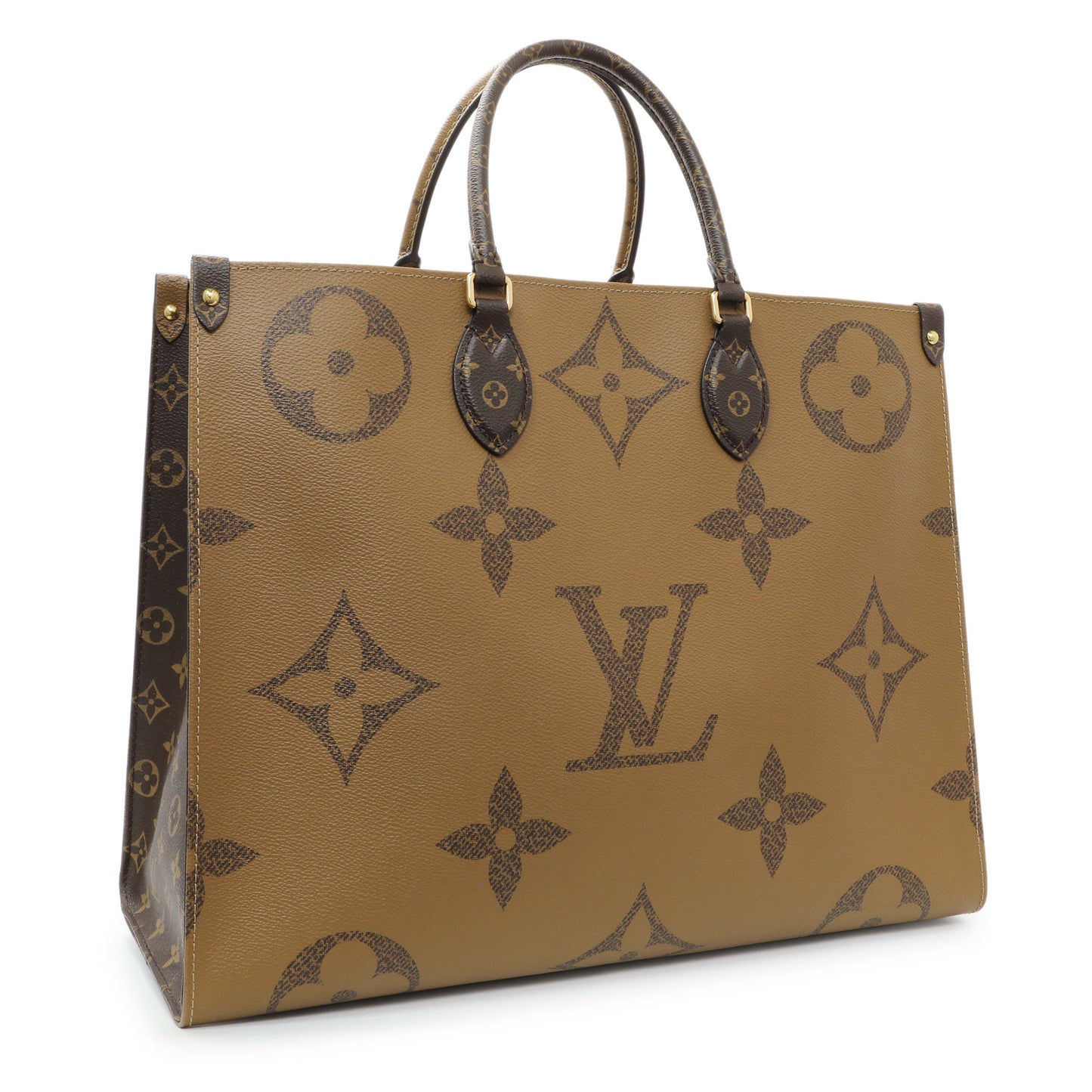 Exclusive Louis Vuitton Reverse Monogram Giant Onthego GM — Side View