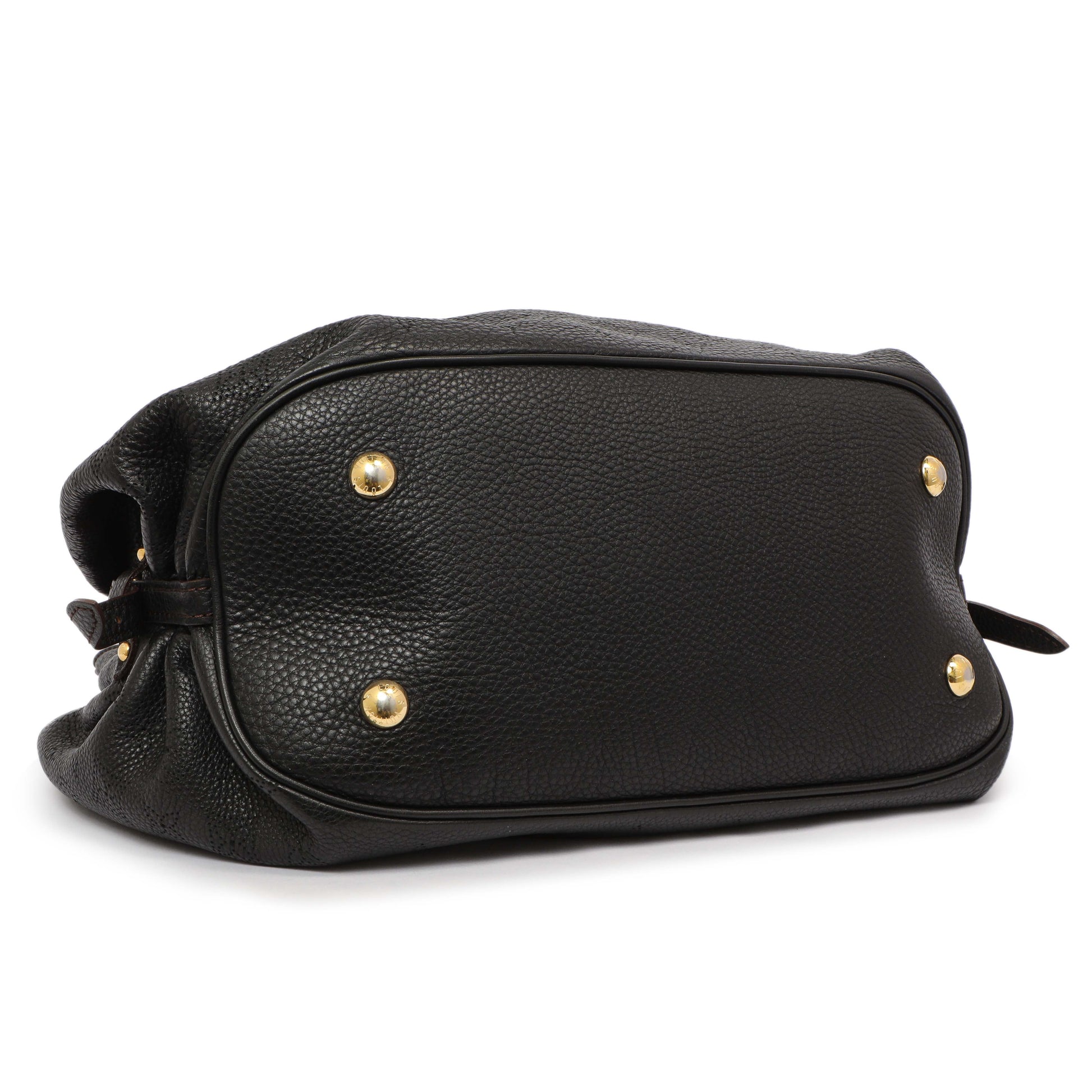 Exclusive Louis Vuitton Black Monogram Mahina L — Back View