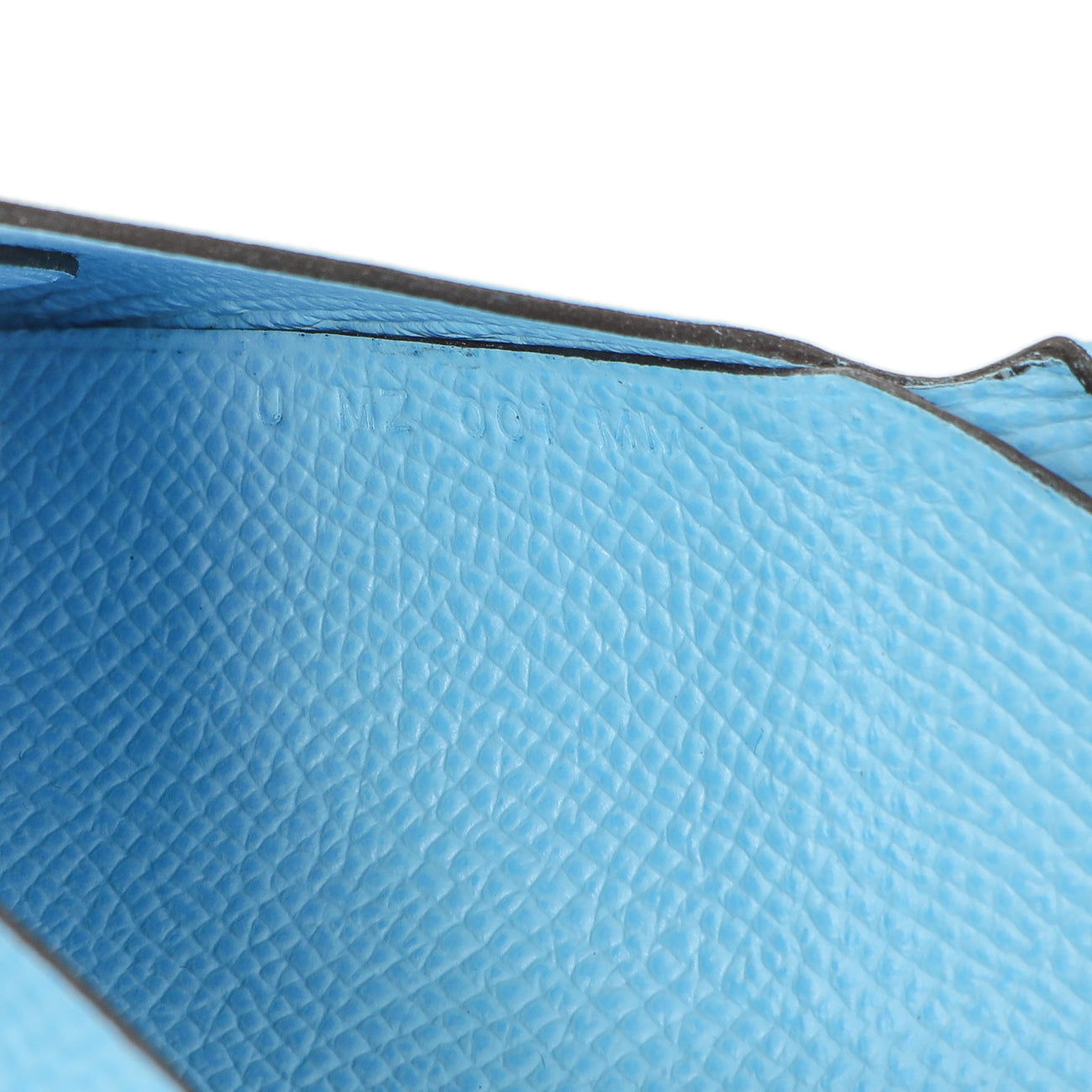 Exclusive Hermes Celeste Epsom Calvi Duo Card Case — Lifestyle View