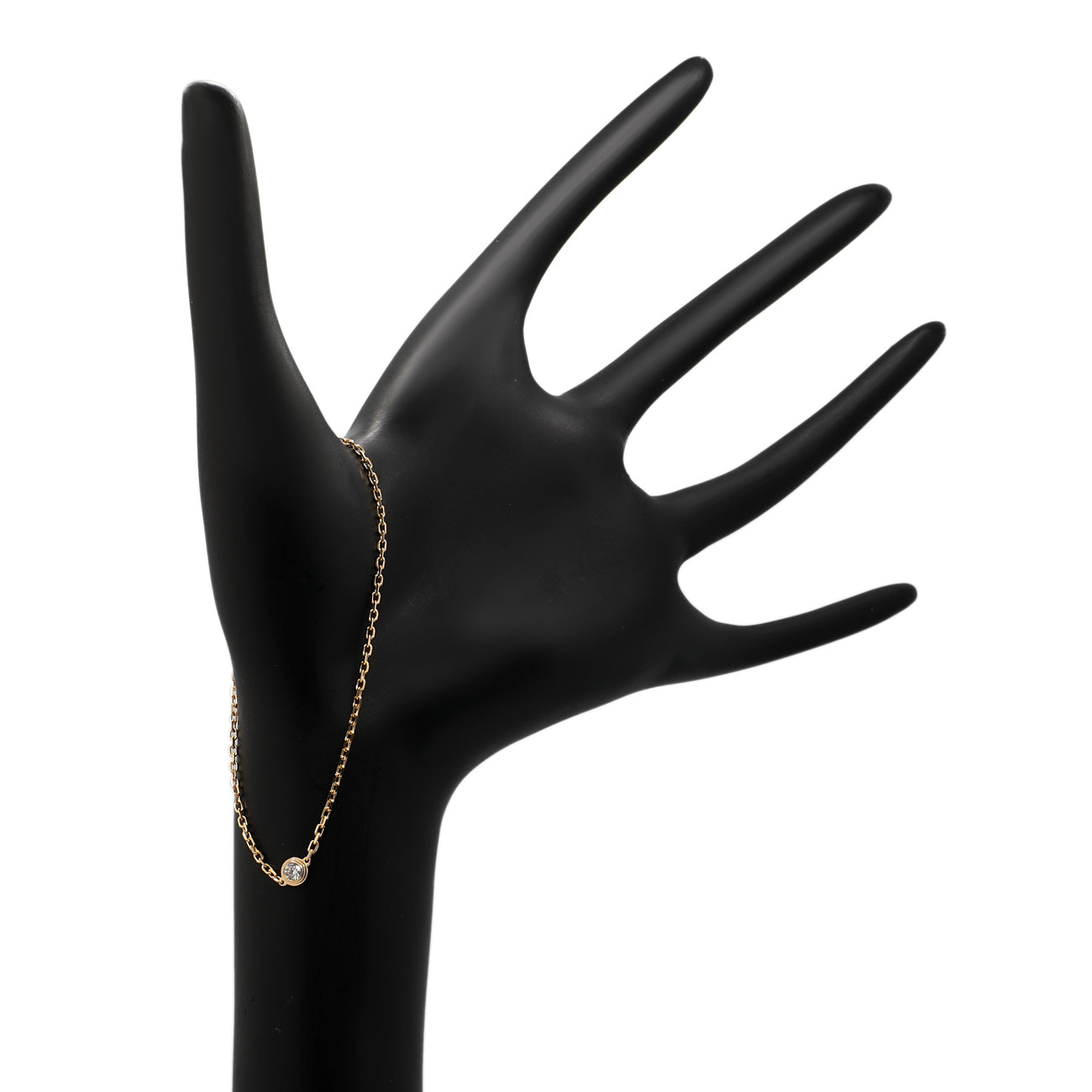 Exclusive Cartier 18K Yellow Gold Diamond Small d'Amour Bracelet — Back View