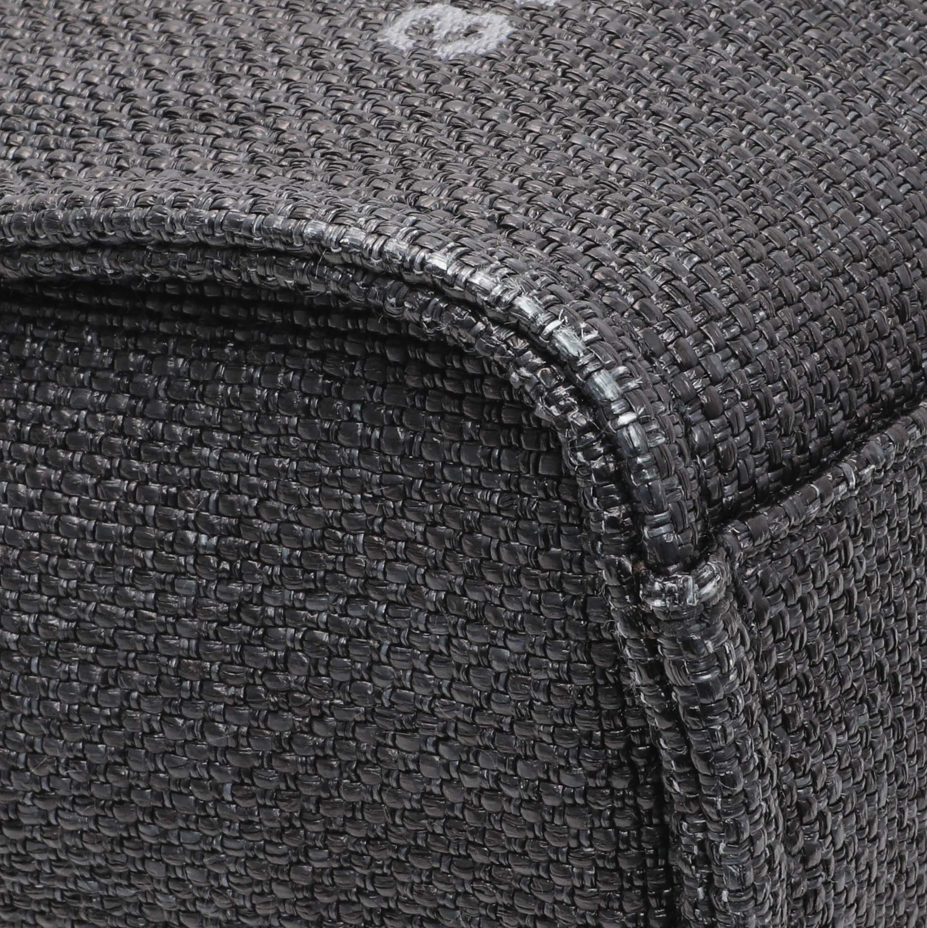 Exclusive Chanel Mini Raffia Deauville Shopping Bag — Top View