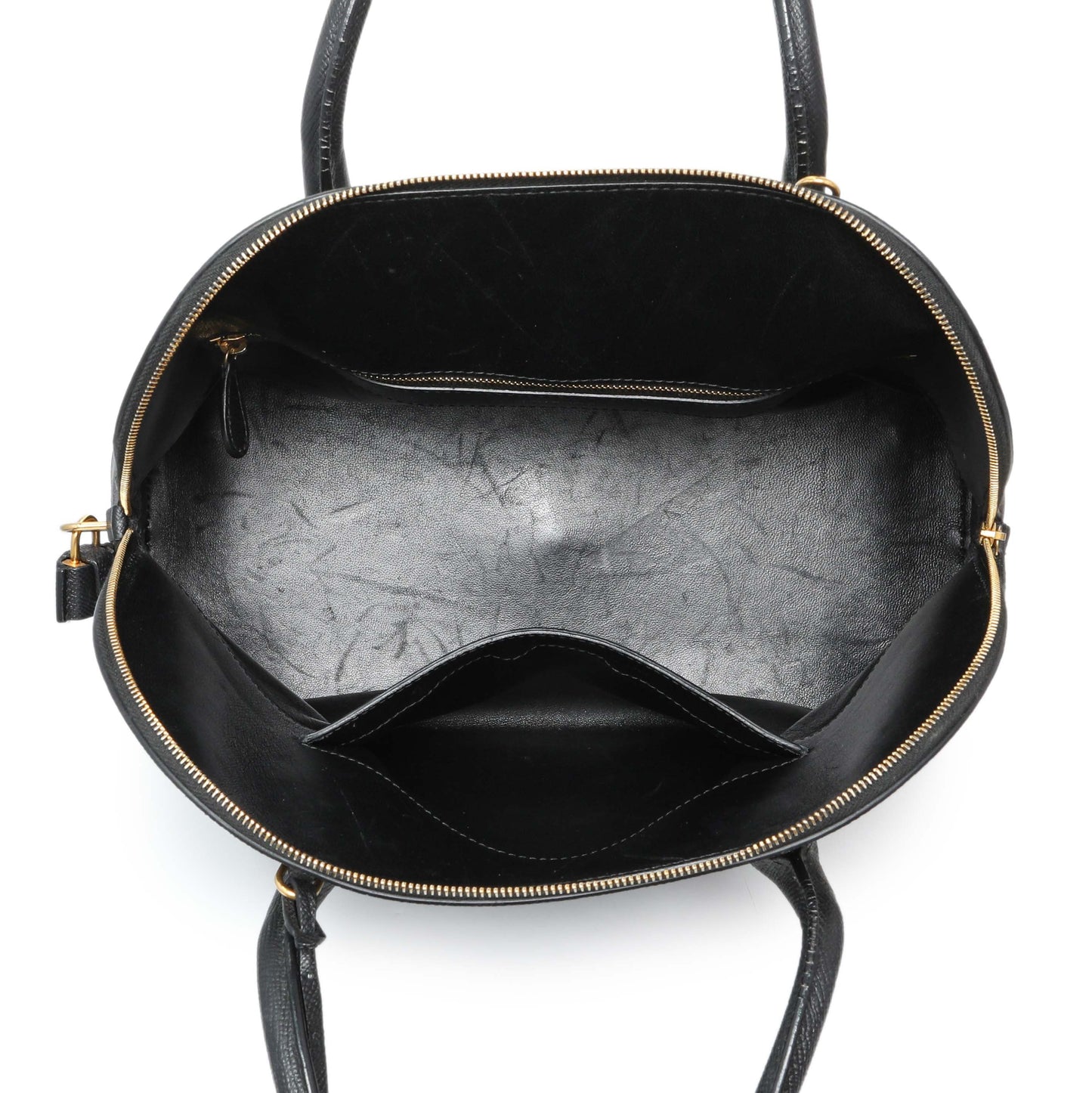 Exclusive Balenciaga Black Grained Calfskin M Ville Top Handle Bag — Alternate View 8