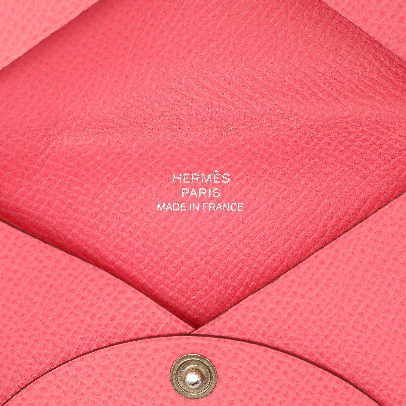 Exclusive Hermes Rose Azalee Epsom Calvi Card Case — Alternate View 9