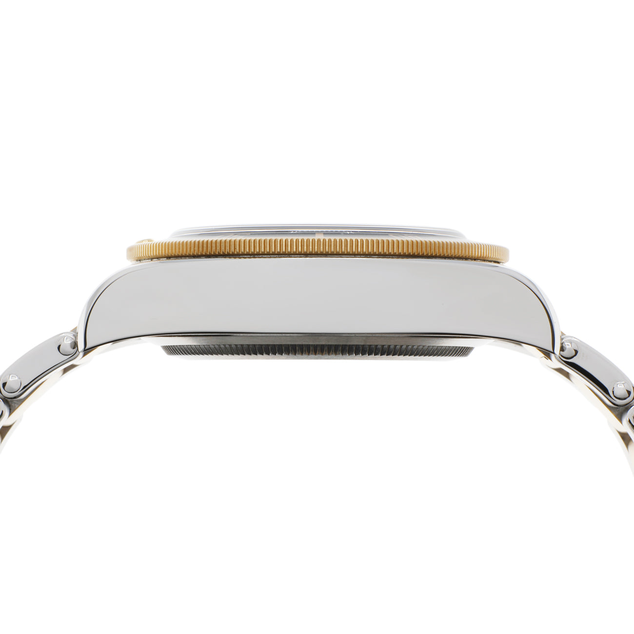 Exclusive Tudor Stainless Steel 18K Yellow Gold Black Bay S&G 79733N — Back View