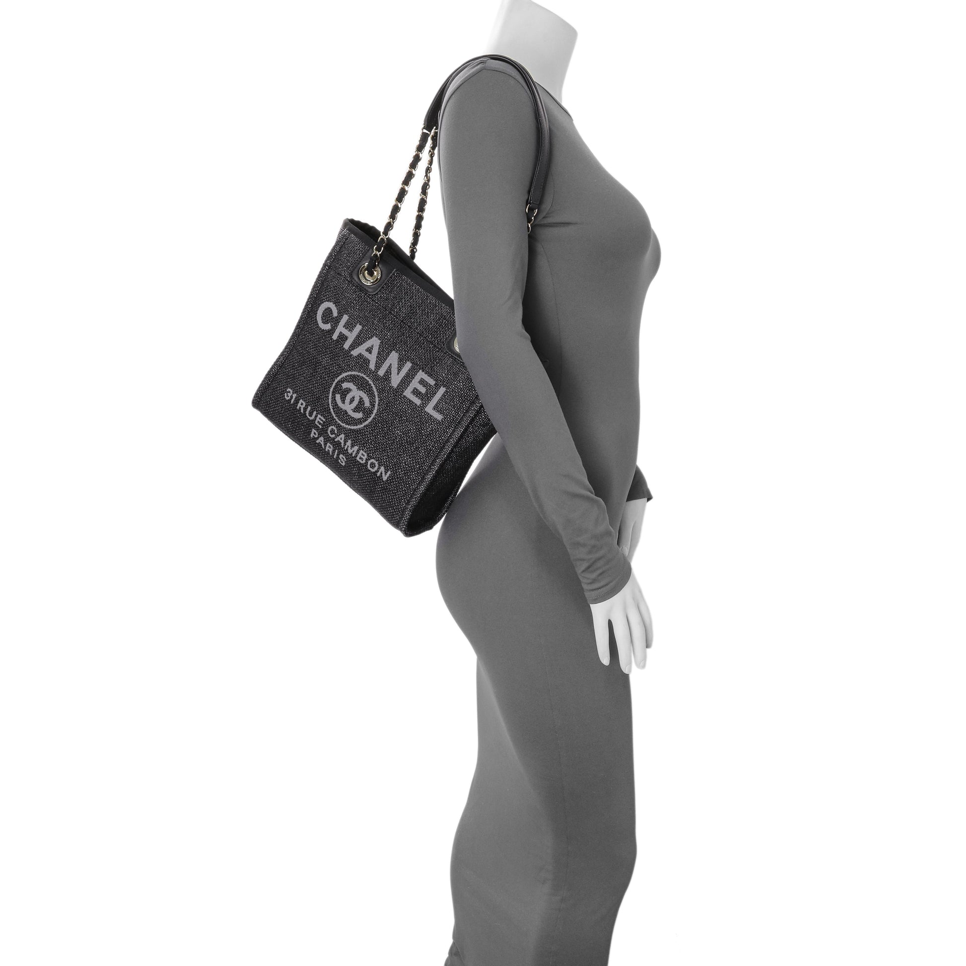 Exclusive Chanel Mini Raffia Deauville Shopping Bag — Alternate View 11