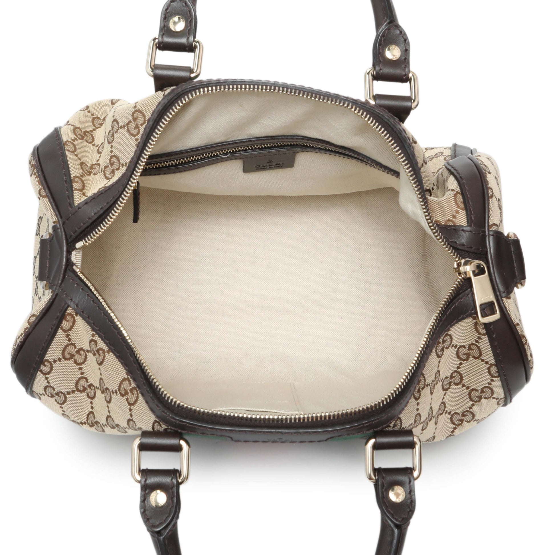 Exclusive Gucci Monogram Vintage Web Original GG Medium Boston Bag — Alternate View 8