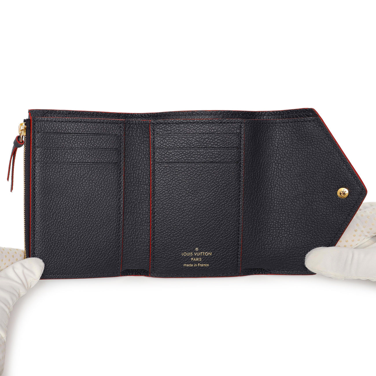 Exclusive Louis Vuitton Marine Rouge Empreinte Victorine Wallet — Top View