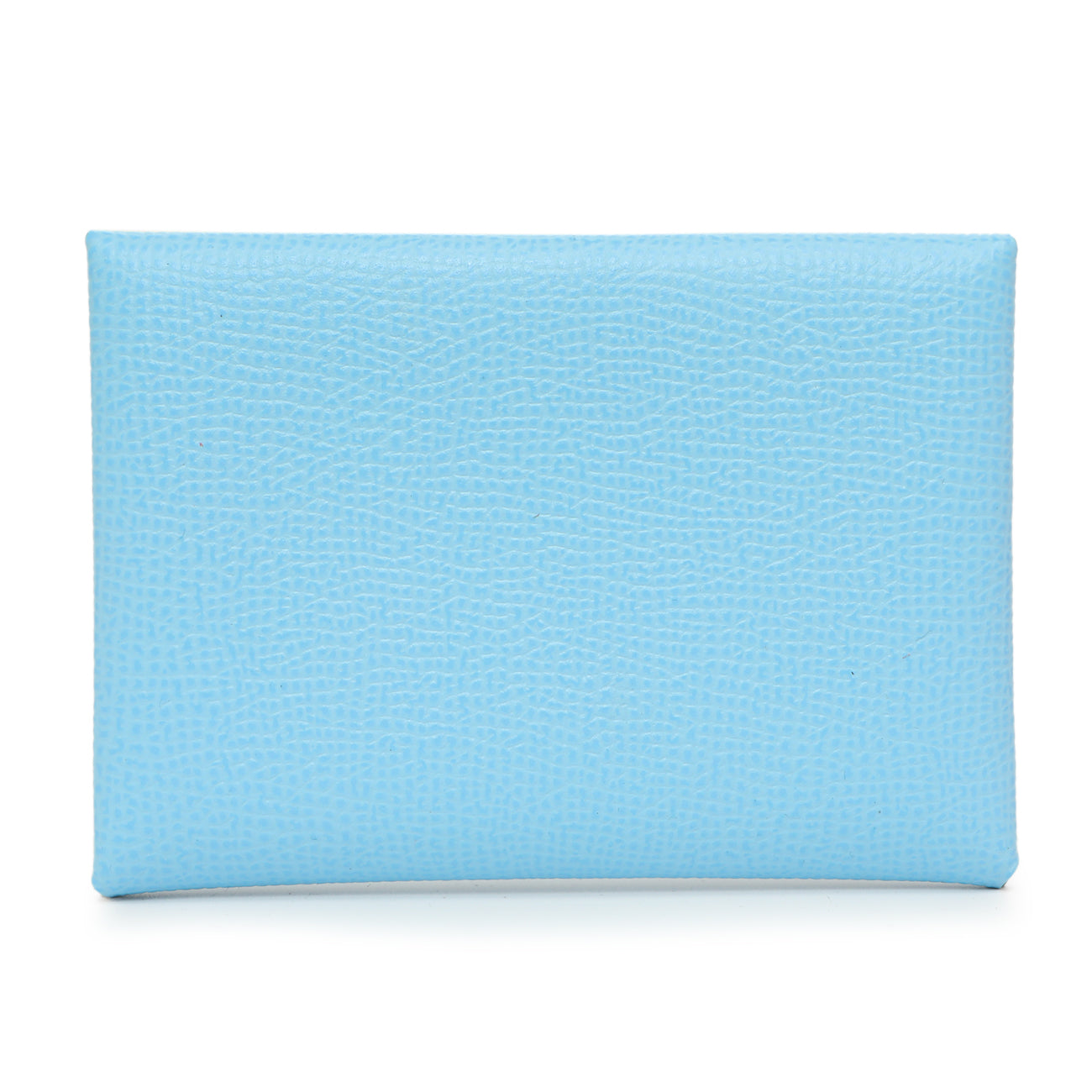 Exclusive Hermes Celeste Epsom Calvi Duo Card Case — Side View
