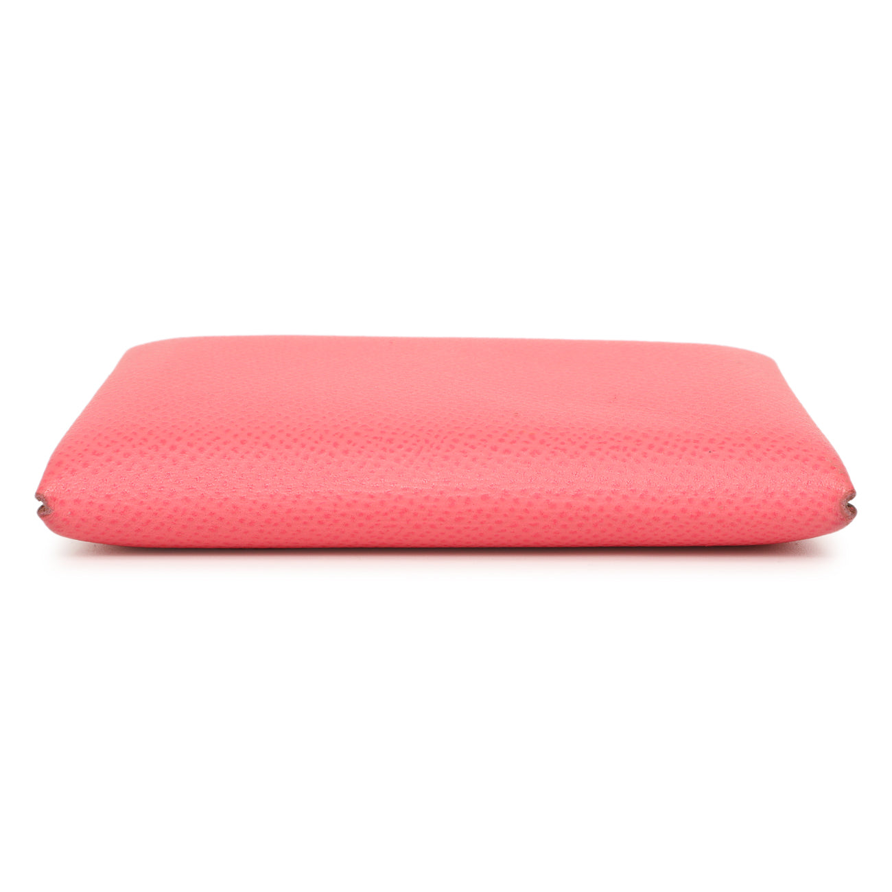 Exclusive Hermes Rose Azalee Epsom Calvi Card Case — Back View