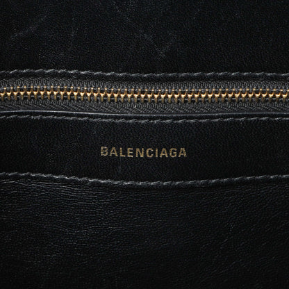 Exclusive Balenciaga Black Grained Calfskin M Ville Top Handle Bag — Alternate View 9