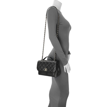 Exclusive Chanel Black Caviar Medium Business Affinity Flap — Alternate View 8