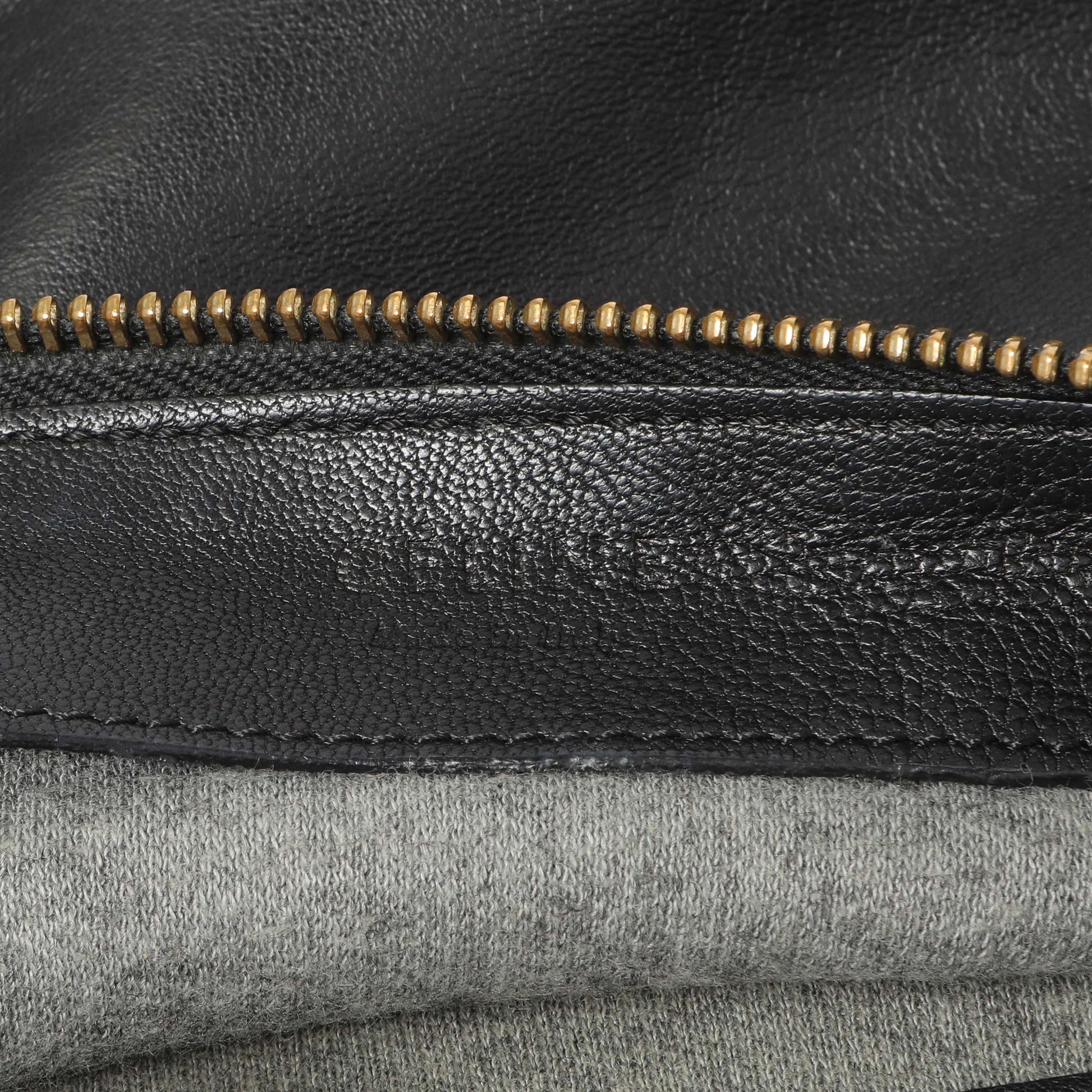 Exclusive Celine Black Lambskin Small Trio Crossbody — Alternate View 12