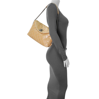 Exclusive Chanel Quilted Glazed Calfskin Stitch It Fold Over Shoulder Bag — Alternate View 11