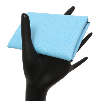 Exclusive Hermes Celeste Epsom Calvi Duo Card Case — Alternate View 7