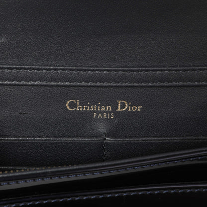 Exclusive Christian Dior Navy Patent Micro-Cannage Diorama Wallet on Chain — Alternate View 13